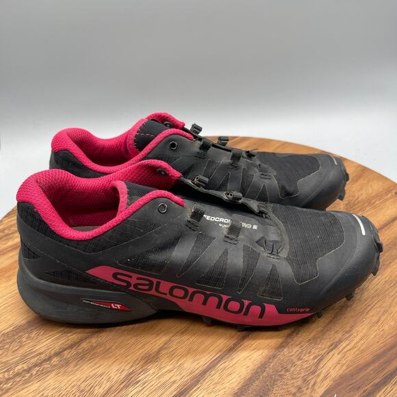 Salomon Speedcross Pro 2 Shoes Womens Size 9 Black Pink Trail Running Sneakers - Picture 1 of 8